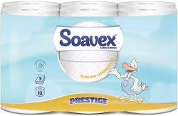 Paperdi Toalettpapír 3 rétegű kistekercses 100% cellulóz 170 lap/20, 4 m/tekercs 12 tekercs/csomag Soavex Maxi Prestige_Paperdi (ID8S170F12) - iroda-ellatas