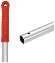 Selmop Felmosónyél alumínium (eloxált) 140 cm pattintós AE140R piros markolat (AE140R) - iroda-ellatas