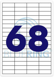 Bluering Etikett címke, 48, 5x16, 9mm, 100 lap, 68 címke/lap Bluering® - iroda-ellatas