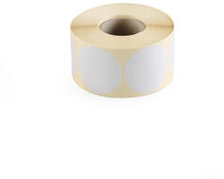  Etikett címke, 50mm, körcímke tekercses 1000 db/tekercs fehér (KORCIM50MM1000) - iroda-ellatas