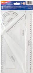Nebulo Vonalzókészlet, 4 db-os, 30 cm-es vonalzóval, Nebulo (VK-4-30) - iroda-ellatas