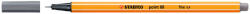 STABILO Rostirón, tűfilc 0, 4mm, STABILO Point 88 sötétszürke (88/96) - iroda-ellatas