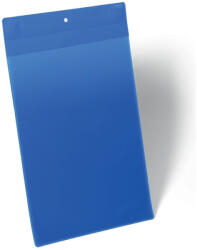 Durable Mágneses dokumentum tároló zseb A4, álló, 10 db/csomag, Durable Neodym, kék (174707) - iroda-ellatas