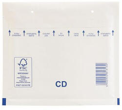 Bluering Légpárnás tasak CD szilikon külső méret 200x175mm, belső méret 180x165mm, Bluering® fehér (LEGPFHCD) - iroda-ellatas