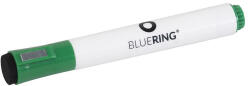 BLUERING Táblamarker 3mm, mágneses, táblatörlővel multifunkciós Bluering® zöld (20576) - iroda-ellatas