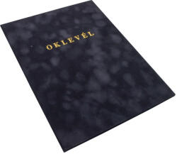 BLUERING Oklevéltartó A4, prémium, arany nyomattal, Bluering® fekete (44071) - iroda-ellatas