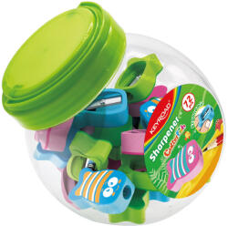 Keyroad Hegyező 1 lyukú 72 db/display Keyroad Funnyfish vegyes színek (KR972123) - iroda-ellatas