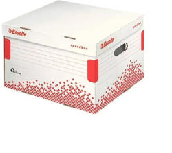 Esselte Archiváló konténer L méret újrahasznosított karton Esselte Speedbox fehér (623913) - iroda-ellatas