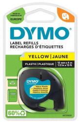 DYMO Feliratozógép szalag Dymo Letratag S0721620/59423 12mmx4m, ORIGINAL sárga (S0721620) - iroda-ellatas