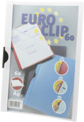 DURABLE Klipp mappa A4, 60lap Durable Euroclip fehér (201602) - iroda-ellatas