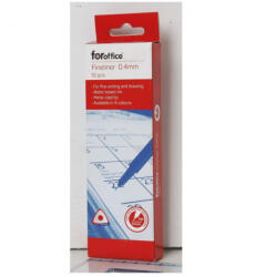 Foroffice Rostirón, tűfilc vízbázisú, 0, 4mm, Foroffice kék (A-609981) - iroda-ellatas