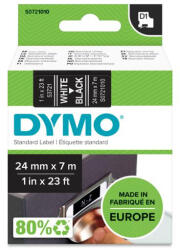 DYMO Feliratozógép szalag Dymo D1 S0721010/53721 24mmx7m, ORIGINAL, fehér/fekete (S0721010) - iroda-ellatas