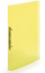 KARTON P+P Gyűrűskönyv A4, 2 gyűrűs 2cm gerinc áttetsző PP, Karton P+P Lines sárga (2-166) - iroda-ellatas