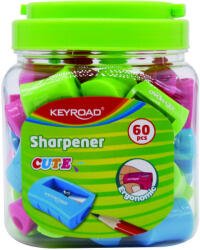 Keyroad Hegyező 1 lyukú 60 db/display Keyroad Cute vegyes színek (KR971836) - iroda-ellatas
