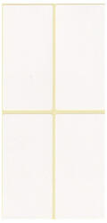 Etikett címke, 40x80mm, 15 lap, 4 címke/lap (ISCIN4080) - iroda-ellatas