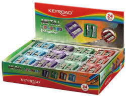 Keyroad Hegyező 2 lyukú fém 24 db/display Keyroad Metal Colourful vegyes színek (KR971868) - iroda-ellatas