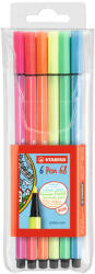 STABILO Rostirón, filctoll készlet, 1mm, M Stabilo PEN metallic 6806/8-32 6 db-os klt (SW6806811) - iroda-ellatas