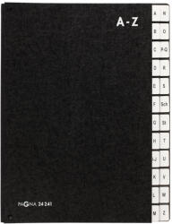PAGNA Előrendező karton A-Z nyitott Pagna fekete (24241-04) - iroda-ellatas