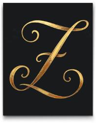  Festés számok szerint - Z betű Méret: 40x50cm, Keretezés: Műanyagtáblával