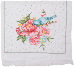 Clayre & Eef Prosop de maini si fata bumbac multicolor Flowers 40x66 cm (CTCHB) Prosop