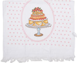 Clayre & Eef Prosop de maini si fata bumbac multicolor Cake 40x66 cm (CT030) Prosop