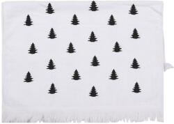 Clayre & Eef Prosop de maini si fata bumbac alb negru Braduti 40x66 cm (CTBWX) Prosop