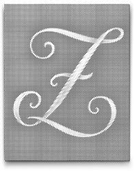  PontPöttyöző - Z betű Méret: 30x40cm, Keretezés: Műanyagtáblával, Szín: Zöld