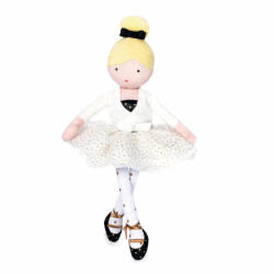 Doudou Papusa plus Balerina Anais 35 cm, alb (JJ6035) Papusa