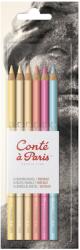 Conte A Paris Set de 6 creioane pastel - portretul lui Conte și Paris