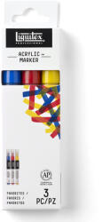 LIQUITEX Set de 3 markere acrilice Liquitex