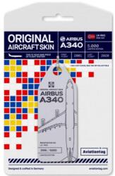 Airbus A340 Aviationtag Airbus A340 SAS LN-RKG (szürke)