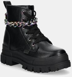 Buffalo bakancs Aspha Rld Chain 3.0 fekete, női, lapos talpú, 1622557-BLK - fekete Női 40