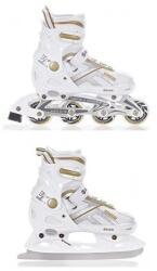 Raven Állítható görkorcsolya Raven Pulse White/Gold 2 az 1-ben