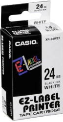 Casio Feliratozógép szalag XR-24WE1 24mmx8m Casio fehér/fekete (XR24WE1) - veryjet