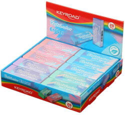 Keyroad Radír, PVC mentes 20 db/display Keyroad Pastel Color vegyes színek (KR972035) - veryjet