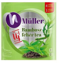 Müller Toalettpapír 4 rétegű 100% cellulóz 8 tekercs/csomag Bambusz Müller fehér tea - veryjet