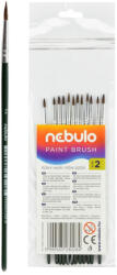 Nebulo Ecset 2-es festett nyéllel 12 db/csomag, Nebulo (HE-1-2-F) - veryjet