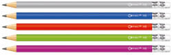 Connect Grafitceruza HB, radíros, színestestű, Connect 72 db/csomag, (000040766) - officefirst