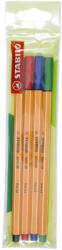 STABILO Rostirón, tűfilc készlet, 0, 4mm, 32234 Stabilo Point 88, 4 klf. szín - officefirst