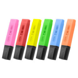 A-Series Szövegkiemelő 1-5mm, vágott hegyű, lapos test, A-Series 6-os készlet (AS0952) - veryjet
