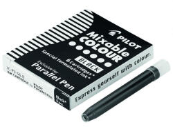 Pilot Töltőtoll tintapatron Pilot Parallel Pen 6 db/doboz, fekete (IC-P3-S6-B) - officefirst