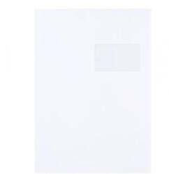 Bluering Boríték TC/4 szilikonos bélésnyomott jobb ablak 55x90mm ablak jobb oldalról 20mm felülről 57mm Bluering® fehér (TC4SZJA55X90) - officefirst