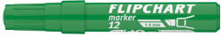 ICO Flipchart marker vízbázisú 1-4mm, vágott Artip 12 zöld (9580002005) - officefirst