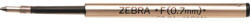 Zebra Tollbetét 0, 7mm, F Zebra, írásszín piros (F29923) - officefirst