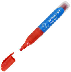 BLUERING Táblamarker 2, 2-5, 2mm, vágott hegyű, cserélhető betétes, Bluering piros (50688) - officefirst