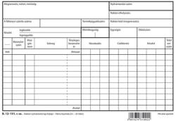 Nyomell Raktárkészlet nyilvántartólap A5 B. 12-151 (NYOMTB12151) - officefirst
