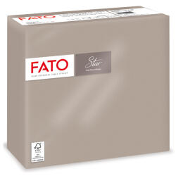 FATO Szalvéta 2 rétegű 1/4 hajtású 38 x 38 cm 40 lap/csomag Star Fato_82991800 galambszürke (82991800) - officefirst