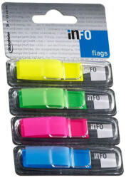 Info Notes Jelölőcímke 12, 5x43mm, 4x36lap, Info Notes (4BBD), 4 klf. teleszín (7727-75) - officefirst