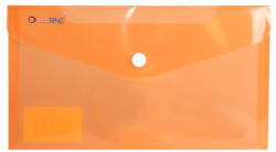 BLUERING Irattartó tasak DL 'csekk' patentos PP Bluering® transzparens narancs (5999093852649) - officefirst