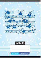 Nebulo Füzet, A5, hangjegy, 36-16, Mix minták, 16 db/csomag Nebulo (HJ-MM-A5) - veryjet